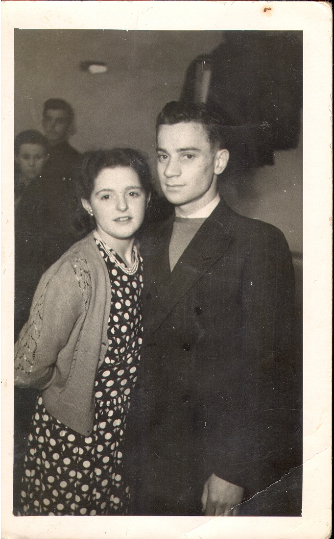 Mrs. Dyer and a friend at a dance in 1949