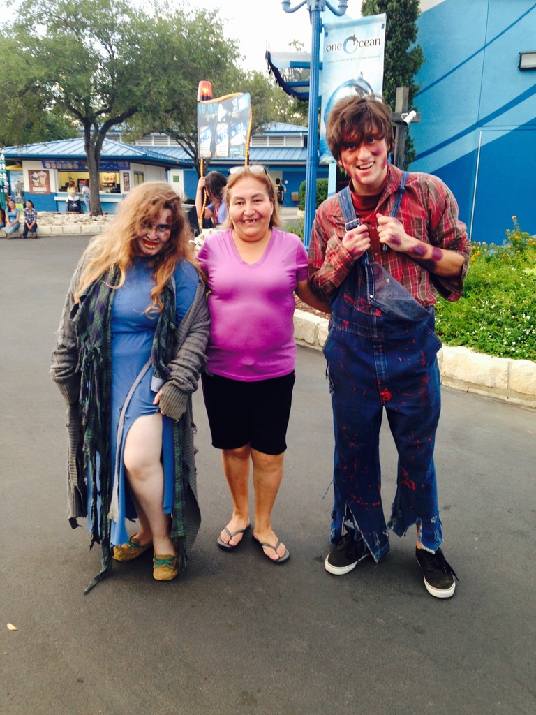 Maria De Jesus Perez (nee Gonzalez) at Sea World- Halloween (2013)