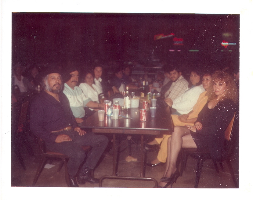 Mario and Rosa with friend's at Randy's Ballroom (1991)