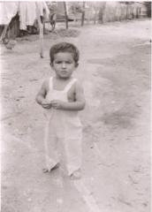 Teofilo at his grandmother's house in Devine Texas in 1946