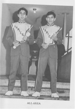 Daniel with classmate and fellow drummer Roger Hernandez