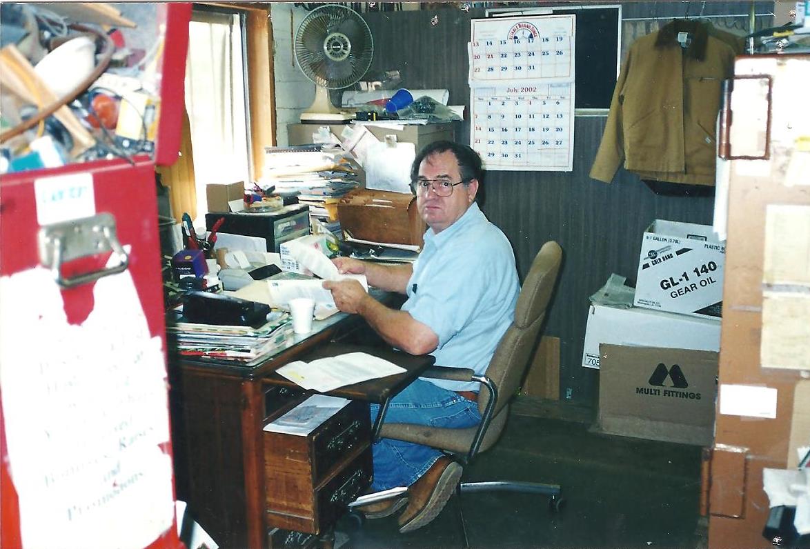 Patrick working hard in his office!