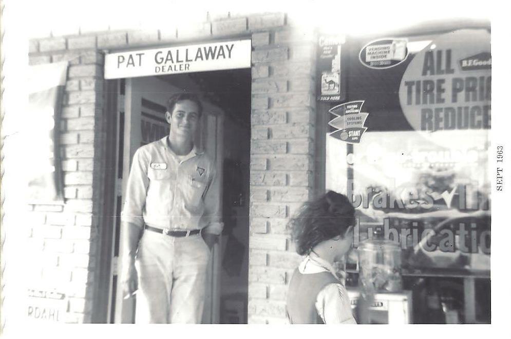 Patrick at the Hilltop Conoco, sEPTEMBER 1963