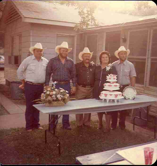 Kenneth, Alvin, Robert Sr., Evelyn, Robert Jr. 35th Wedding anniversry
