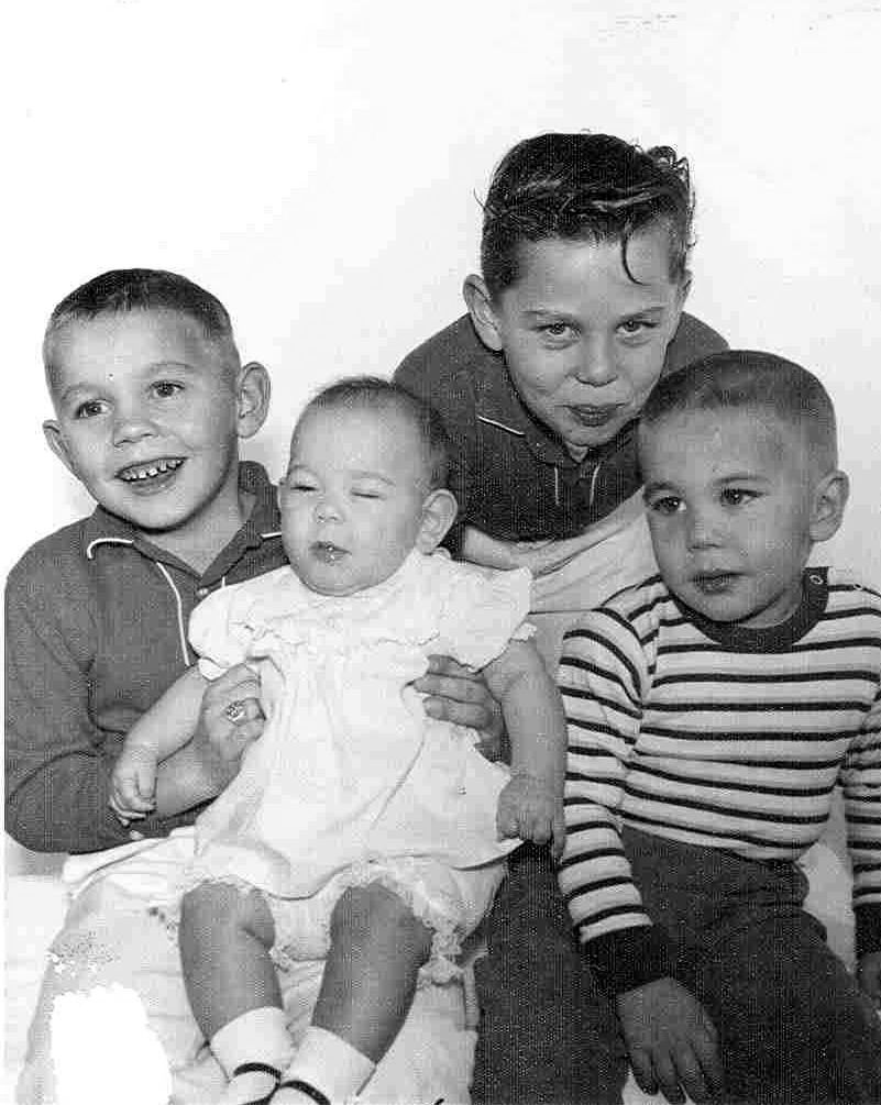 Four of Audie's children: Ronald, Robert, Richard and Stormy.