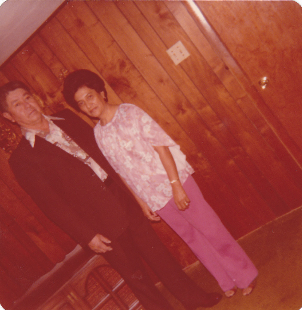 Leo and Conduelo on their way to a dance 1979