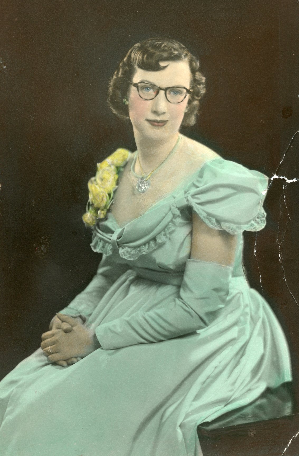 Marian Holden at junior prom