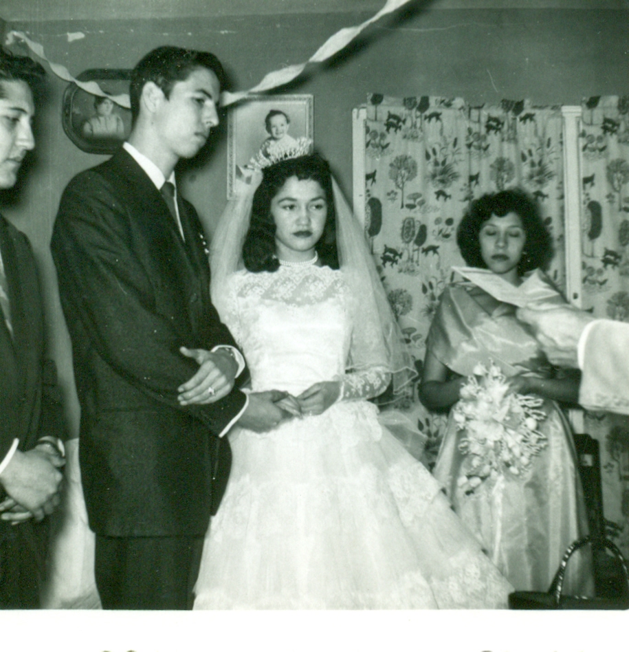Beatrice Resendez and Tony Resendez, Brother in Laws House for marrage. Nov. 30,1959