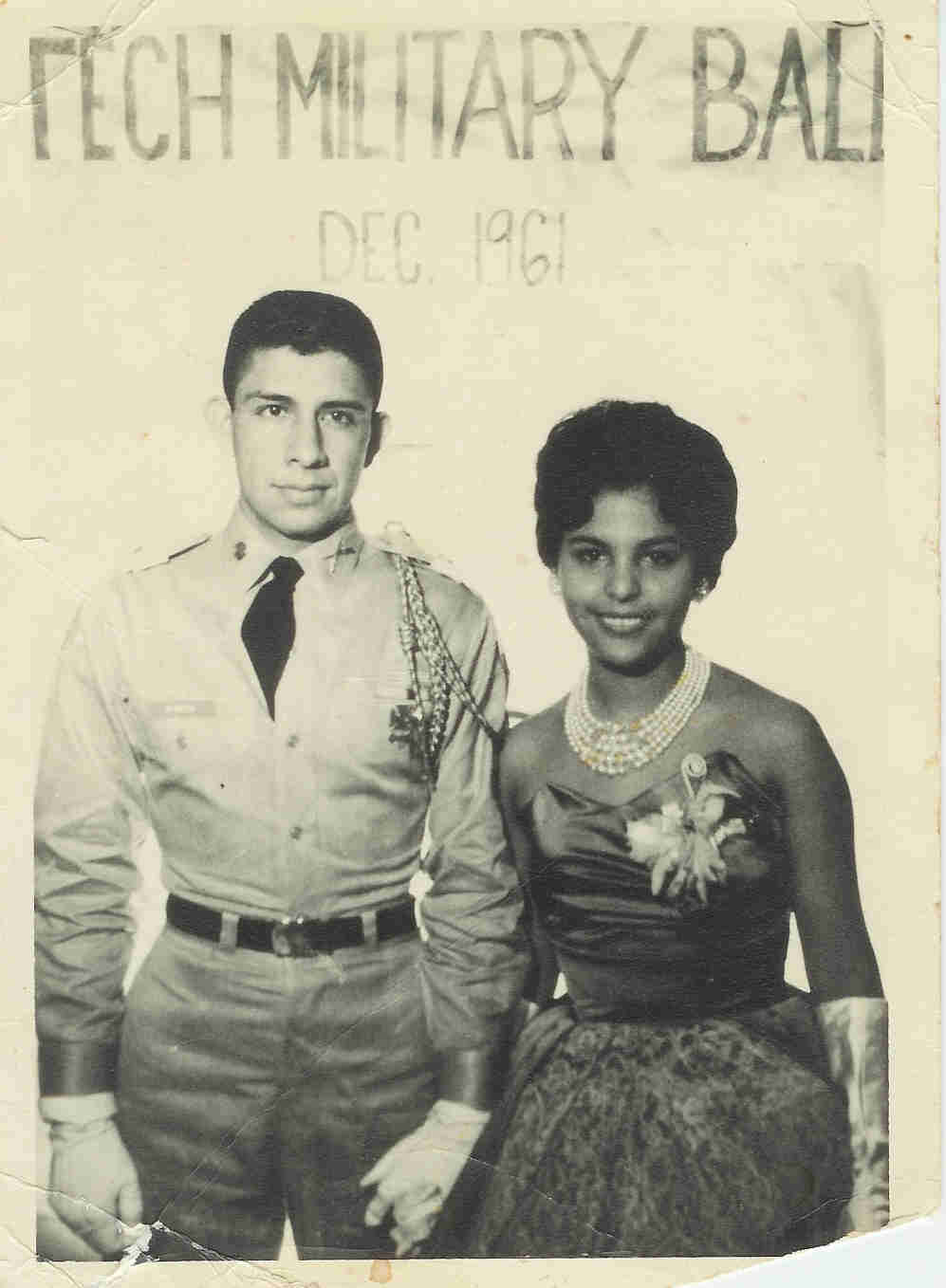 Yolanda and Marconi at the military ball in December 1961