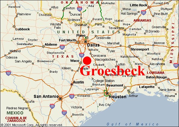 Image result for groesbeck tx map