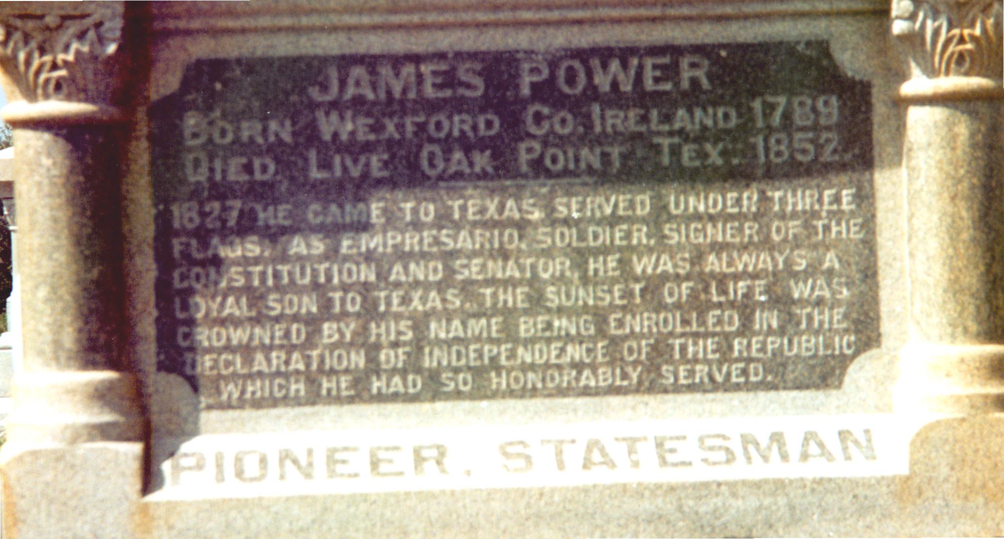 James Power's Grave