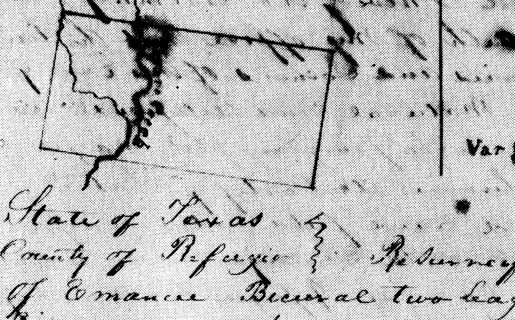 The Bacerra original land grant which shows site at the junction of Copano Creek