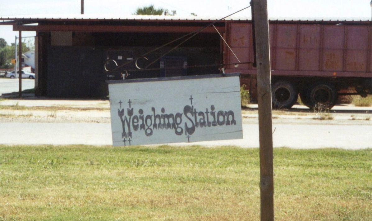 Weight Station Sign