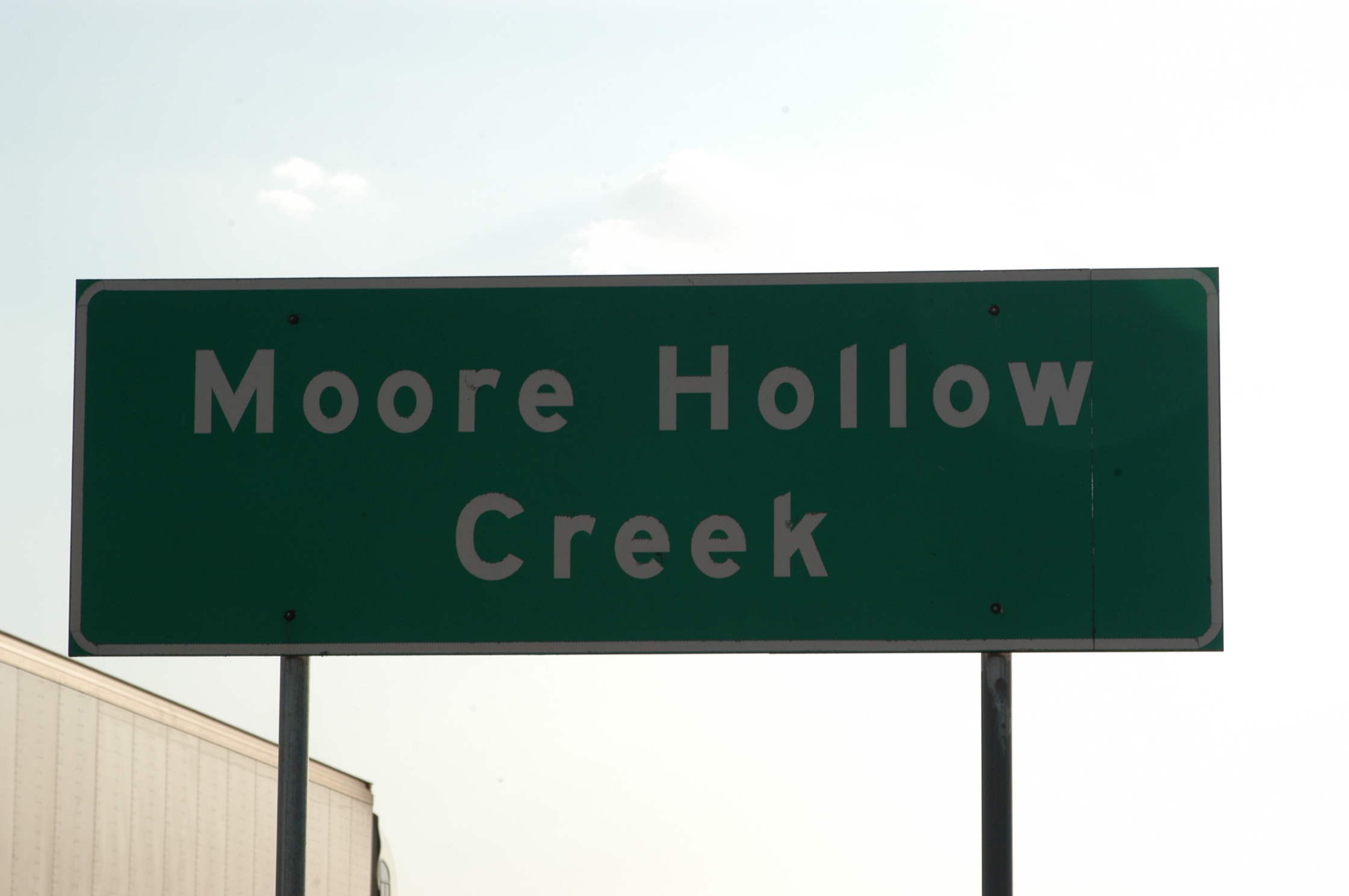 Moore Hollow Creek sign
