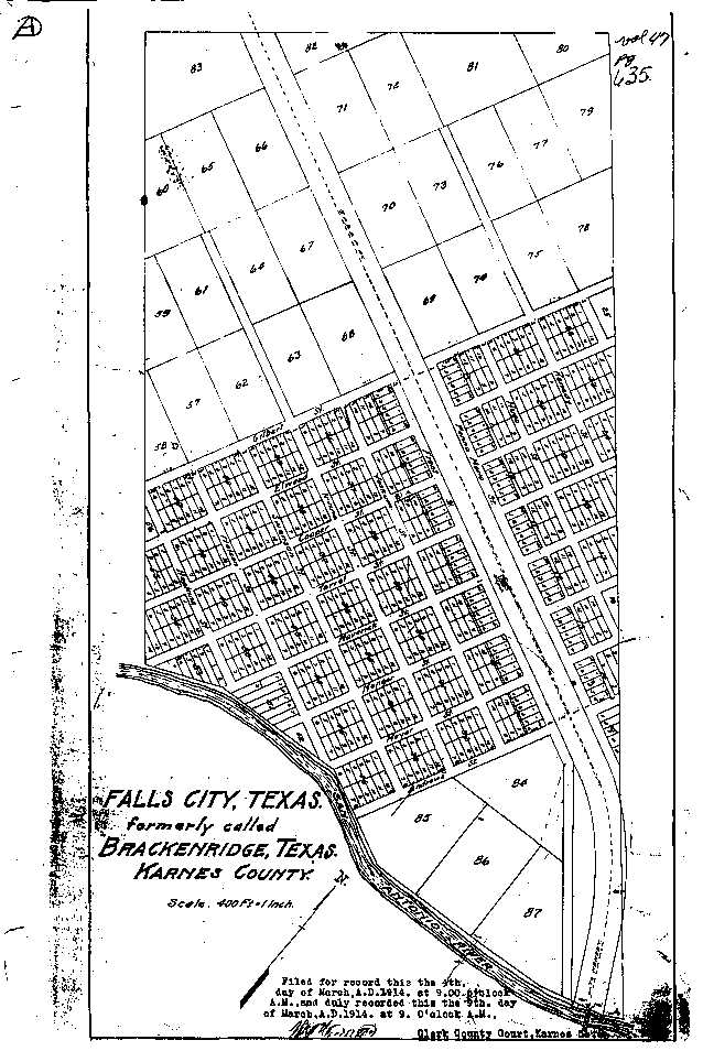 Map of Falls City, 1914