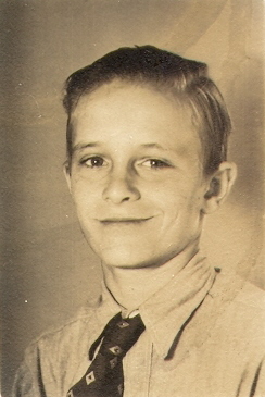Gilbert Zaiontz 3rd grade school picture in St.Hedwig, Texas.