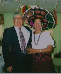 Maria with Celso Gonzalez at Presa Comunity Center in S.A.,TX (9/2004)