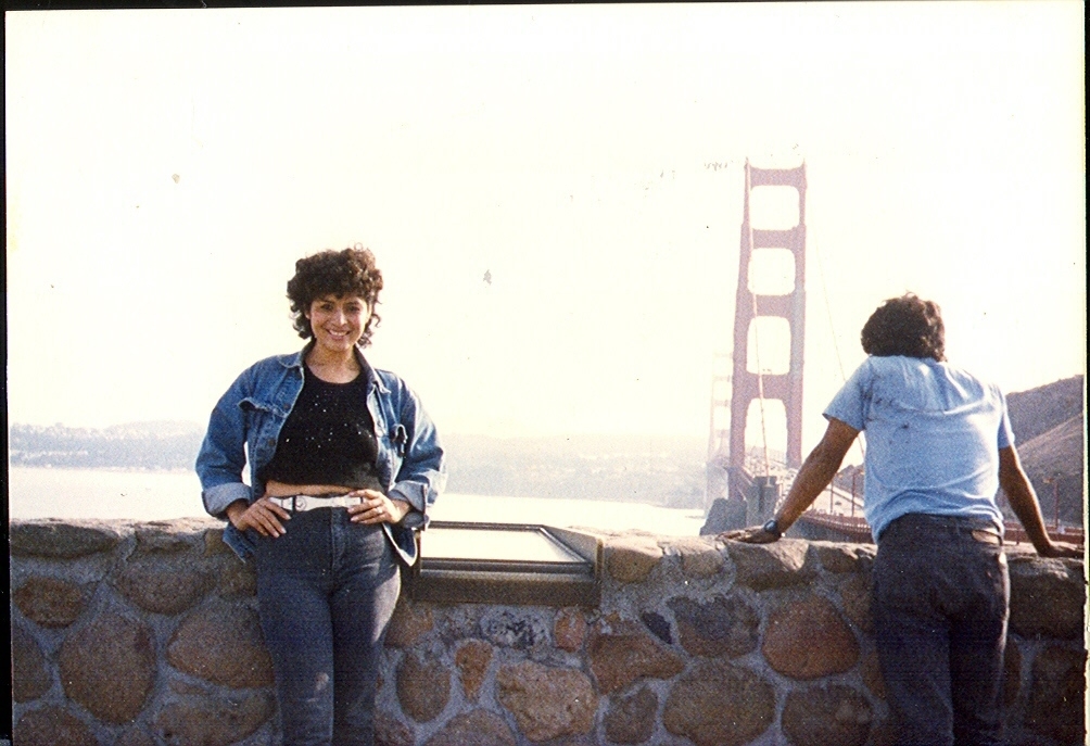 Stopping by San Francisco on the way to Ft Bragg, 1988.