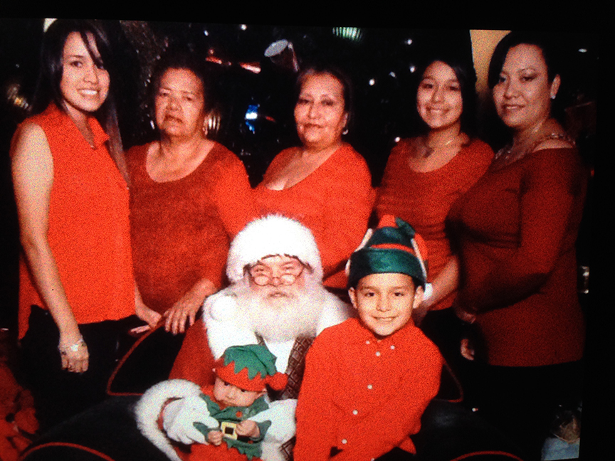 Maria De Jesus Perez with family (2012)