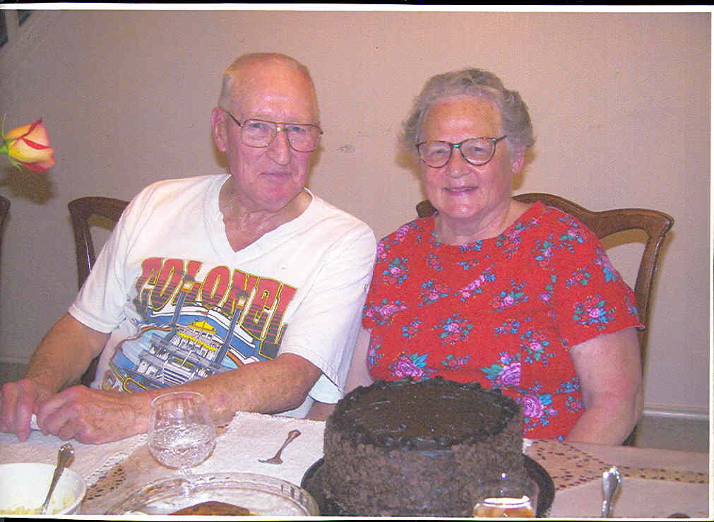 Dean with wife Lila taken at his birthday party in San Antonio, Texas on August 3, 2004