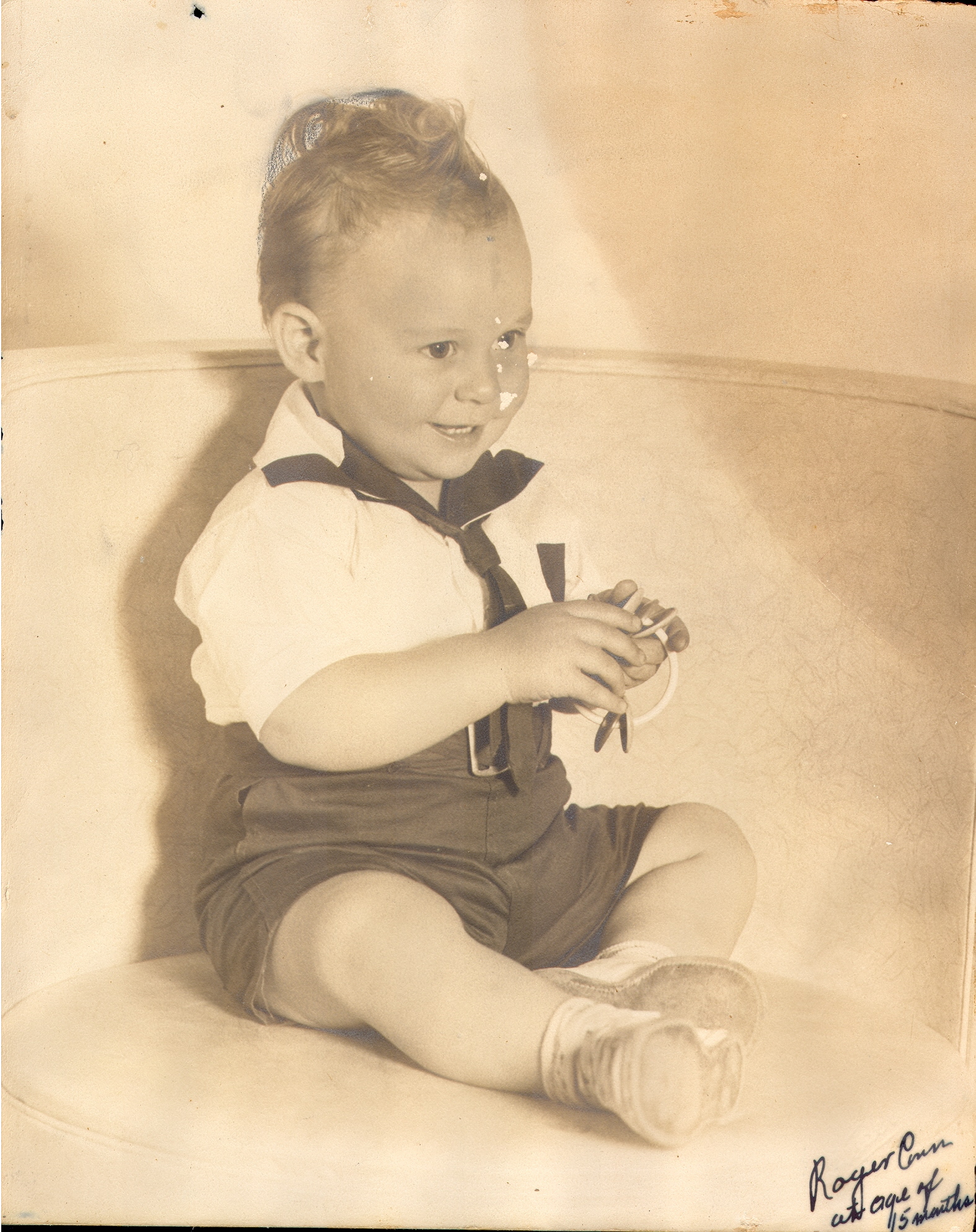 Roger Conn as a baby in 1942