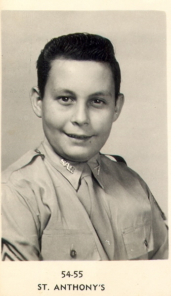 Roger Conn in grade school in 1955