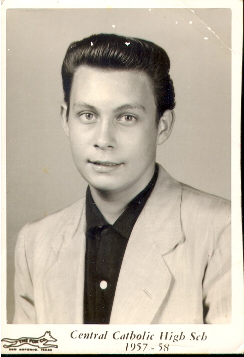 Roger Conn Borchers in 1958 at Central Catholic High School in his senior year.