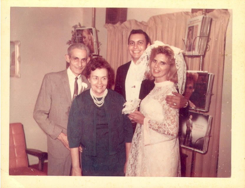 Roger Conn with his wife Awilda Borchers, his mom Katherine, and his dad Woerner Borchers in 1968