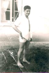 Teofilo in a relaxing outfit on R & R in 1964.