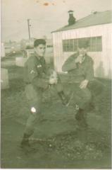 Teofilo with a friend that was later discharged for going crazy. (1964)