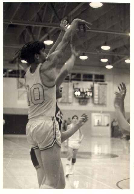 1969, Senior year, basketball game vs. Alamo Heights High School