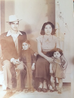 Robert Gaitan, Dominga Paula Gaitan (nee Urrutia), Children David Gaitan and Dominga Paula Gaitan- 1956