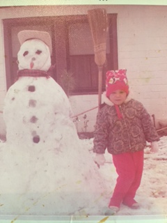Cousin Rachel Garza snow in 1970's