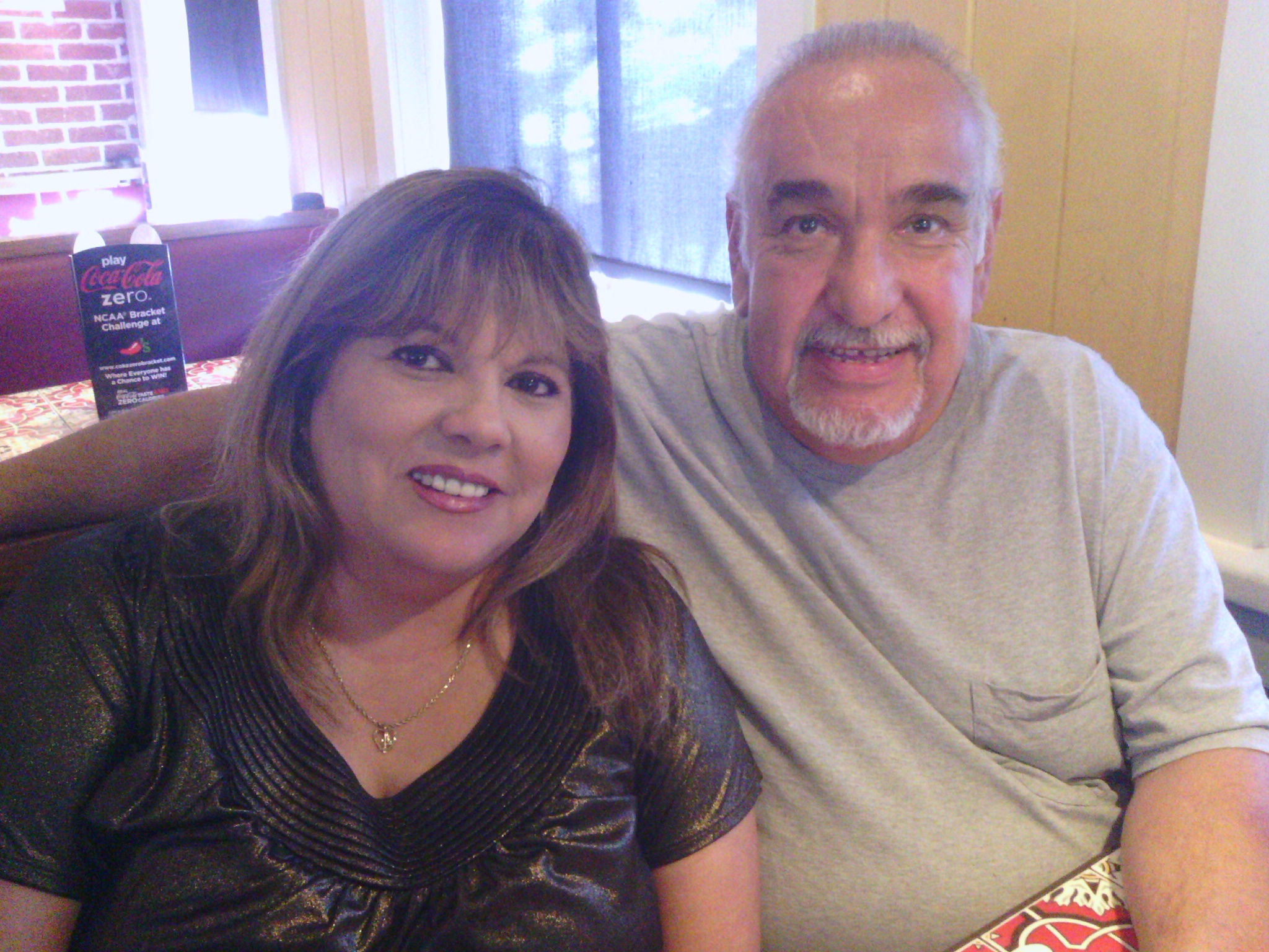 Aurora and Uncle Raymond at Chili's in San Marcos, TX on March 24, 2012