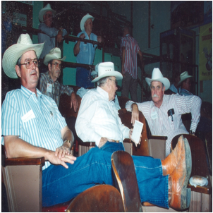 endell Munson at the Nixon cattle auction barn