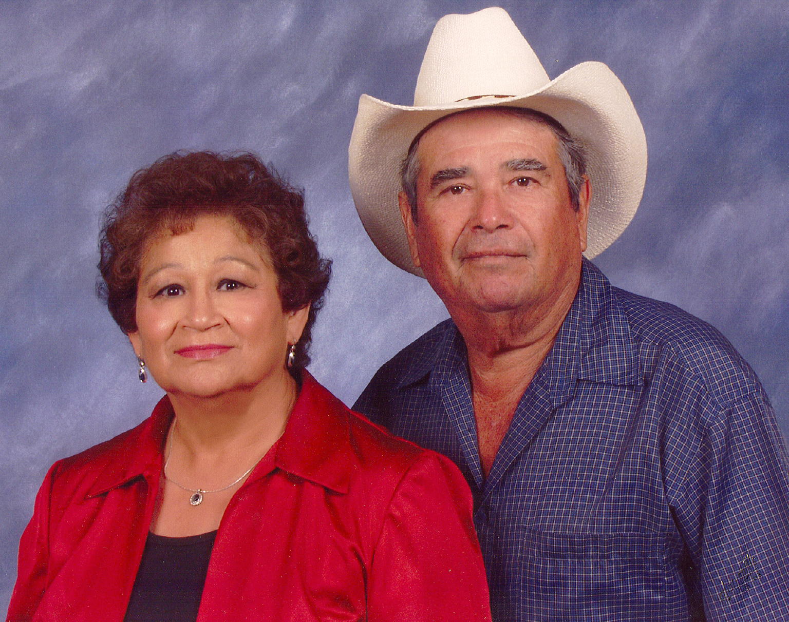 This picture is of my Grandma and Grandpa taken at El Carmen Church.