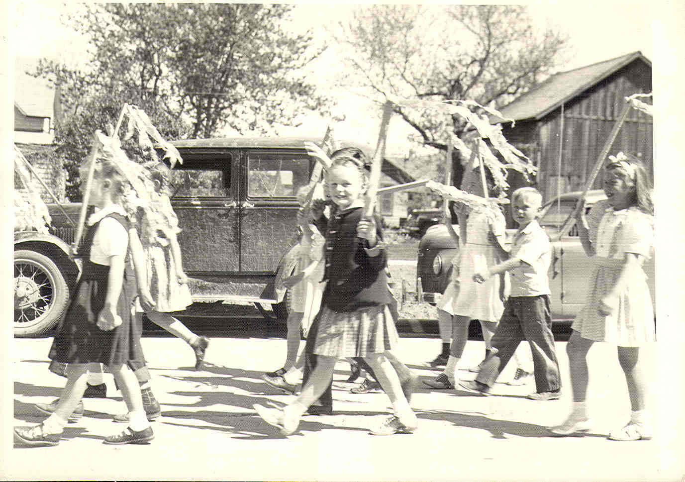 Judith Babbit in May Day Parade