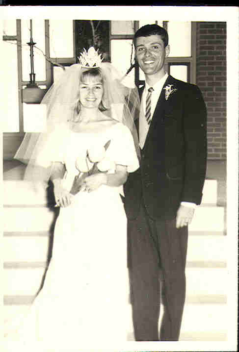 Judith Babbit and husband- wedding