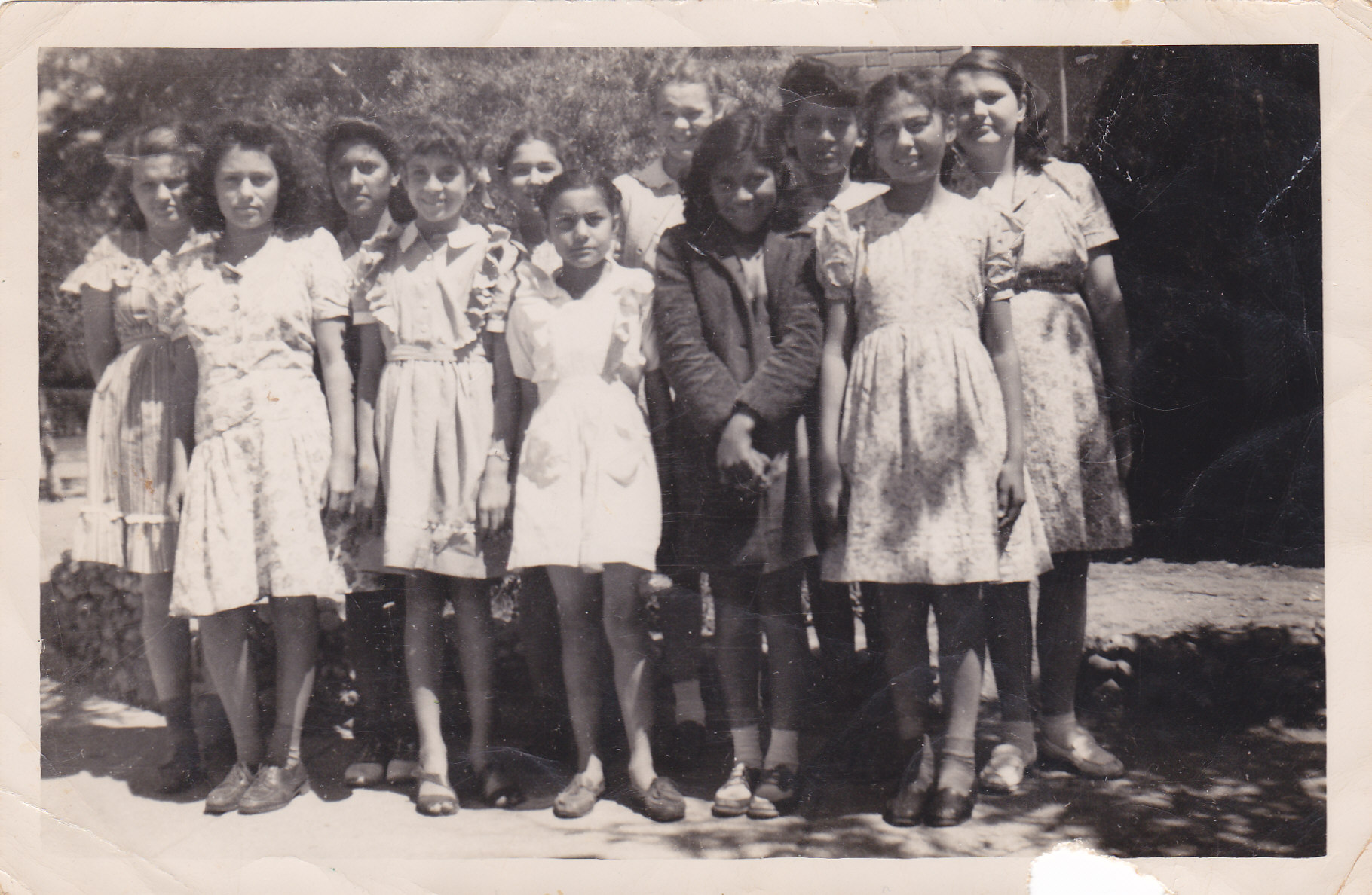 Consuelo third one from the left (school group picture 1946)