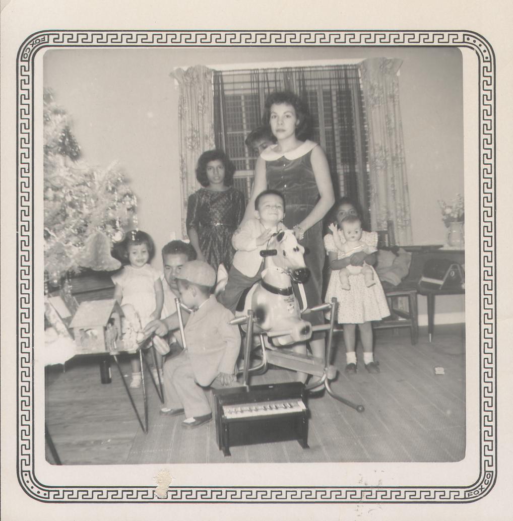 Family at Christmas 1960