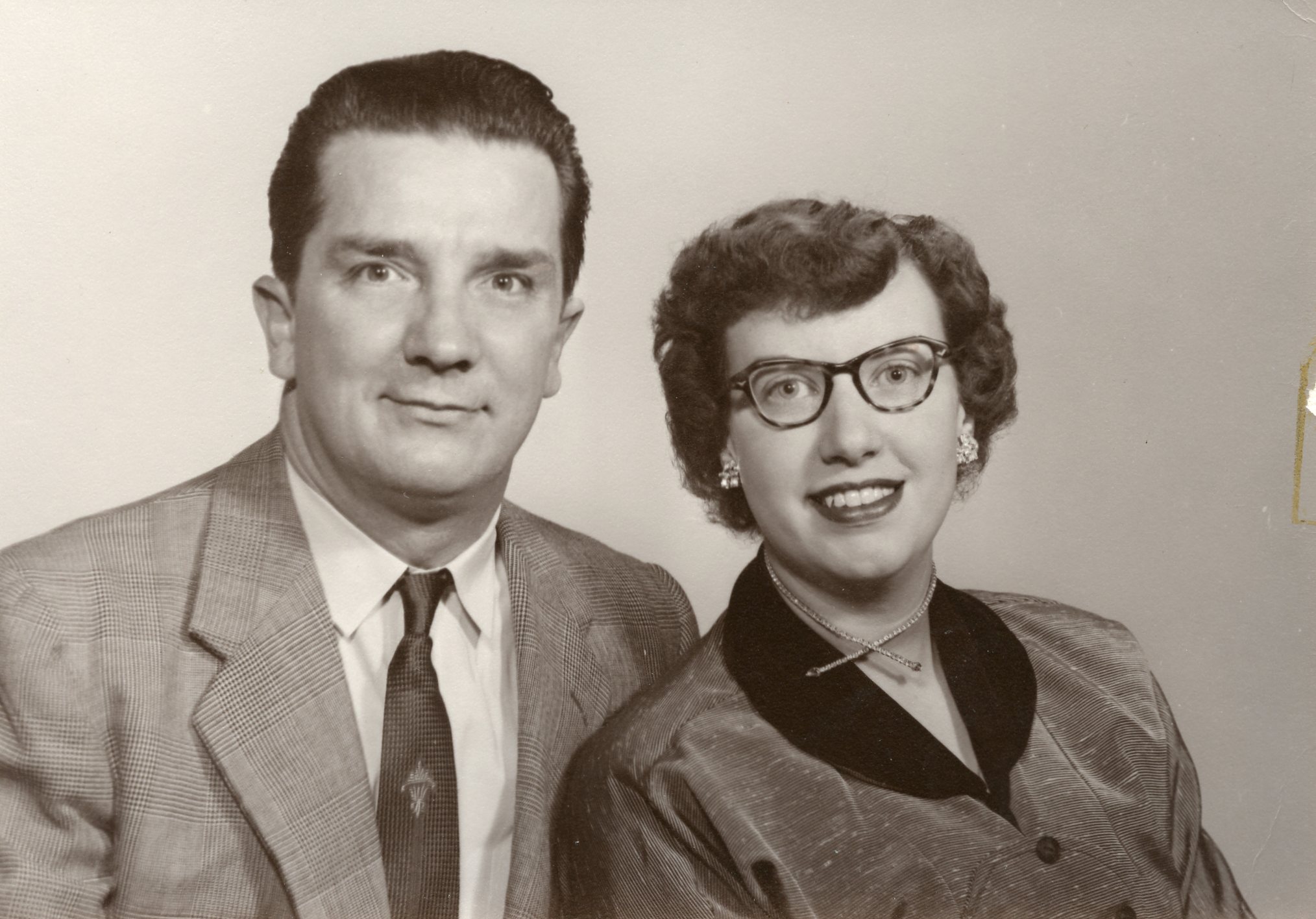 Marian and Willam Clark- Norwich, New York- wedding announcement (1954)