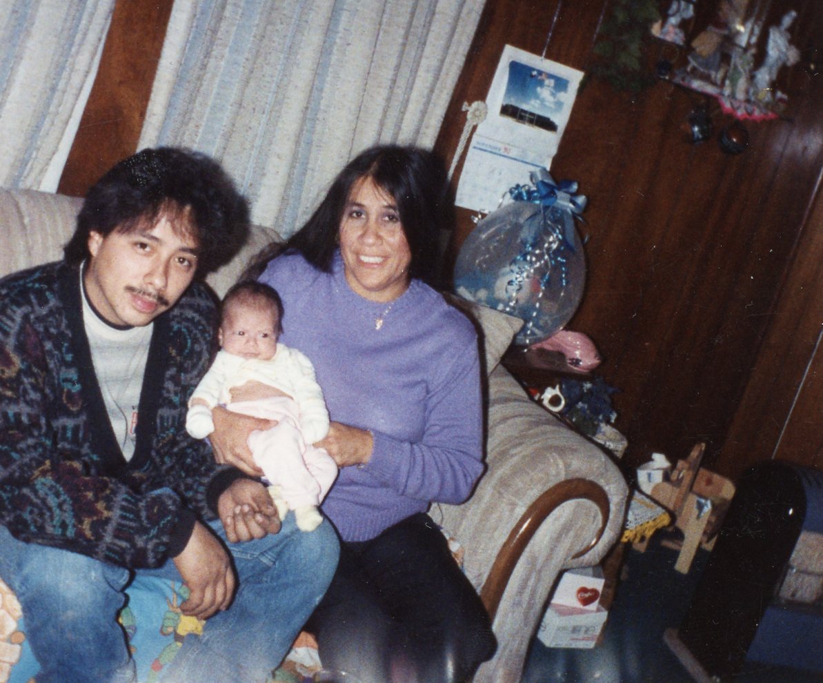 Gloria Garcia with Krystal and son-in-law Raymond Garcia