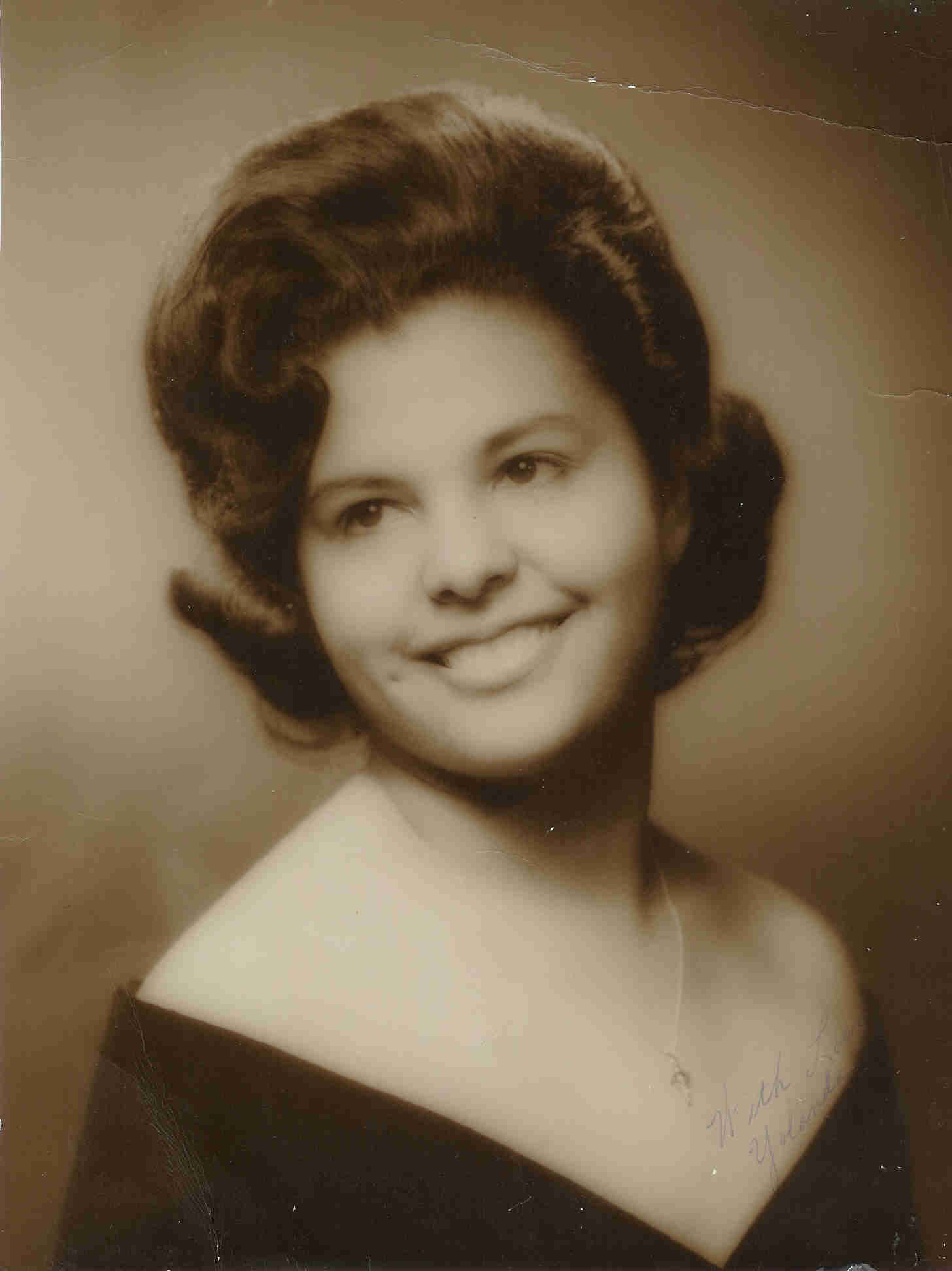 Yolanda Reyes at age 21 December 5, 1963