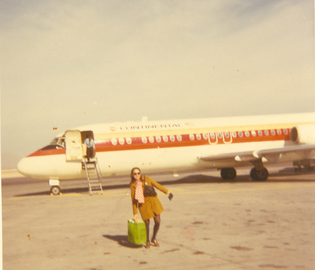 Jane getting off plane to join VISTA