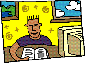 Student Studying clipart