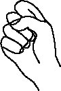 The letter s in Sign Language