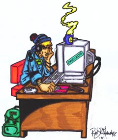 Cartoon by Rudy Talamantez