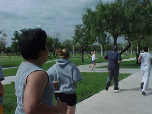 Palo Alto students get their hearts pumping during a physical education class.  Photo by Eloy Tijerina