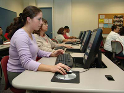 Picture of teacher's assistants preparing for graduaiton