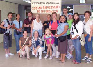 Students and faculty visited the Instituto Tecnologico de Oaxaca during their stay in Oaxaca, Mexico.